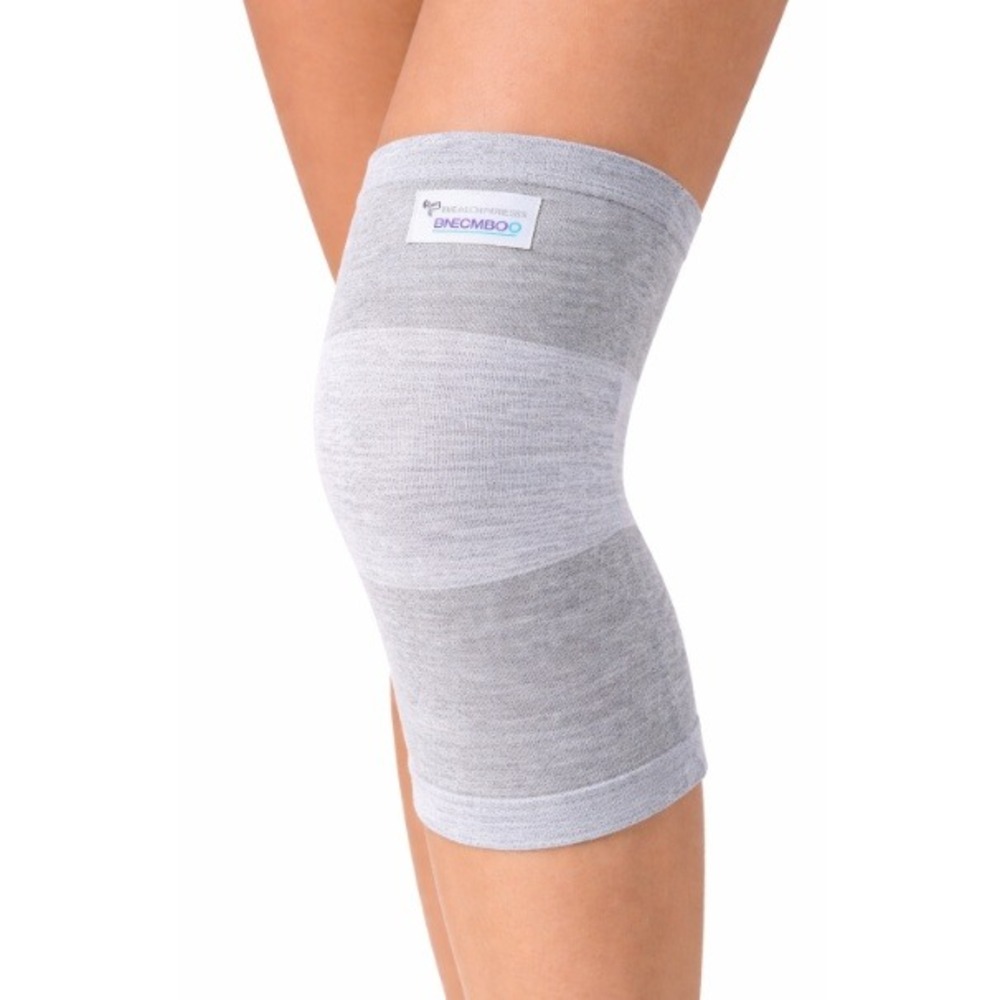 Onecompress Unisex Gray Heather Bamboo‎ Knee Sleeve Breathable Support Wrap NWOT